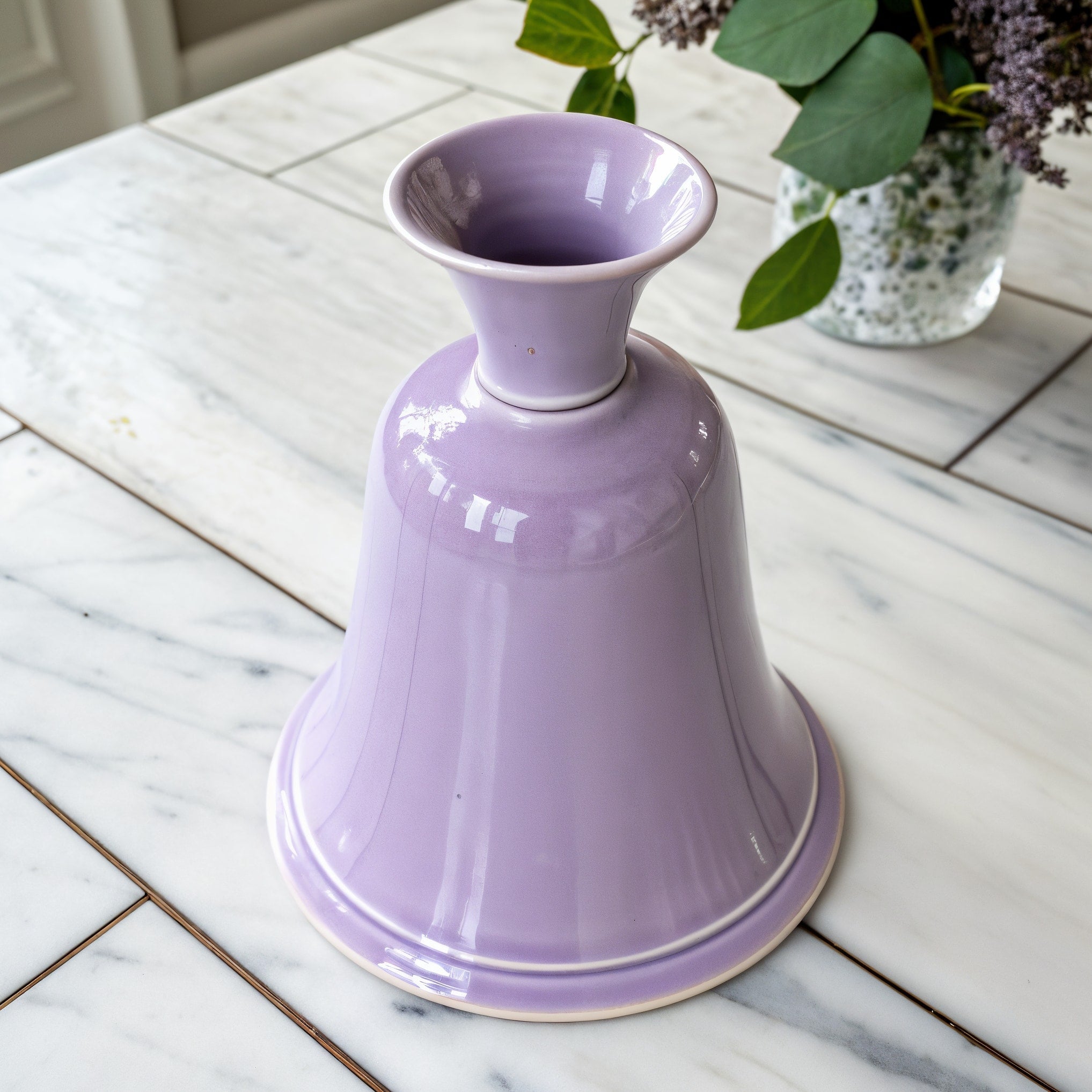 Tiendalodama Jarrón Campana Lavanda — vista frontal completa