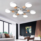 Lámpara de techo LED escandinava de diseño molecular con luz ambiental moderna