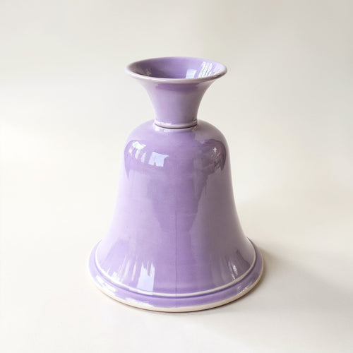 Tiendalodama Jarrón Campana Lavanda — vista lateral mostrando el perfil