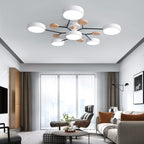 Lámpara de techo LED escandinava de diseño molecular con luz ambiental moderna
