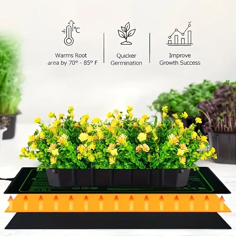 Manta térmica para plántulas: control de temperatura para una germinación y crecimiento más rápidos.