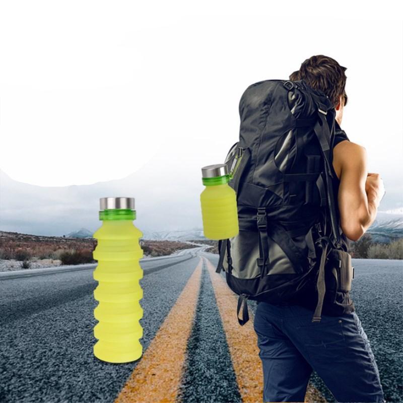 FlexiDrink - Botella de agua de silicona Faltbare para Abenteuer