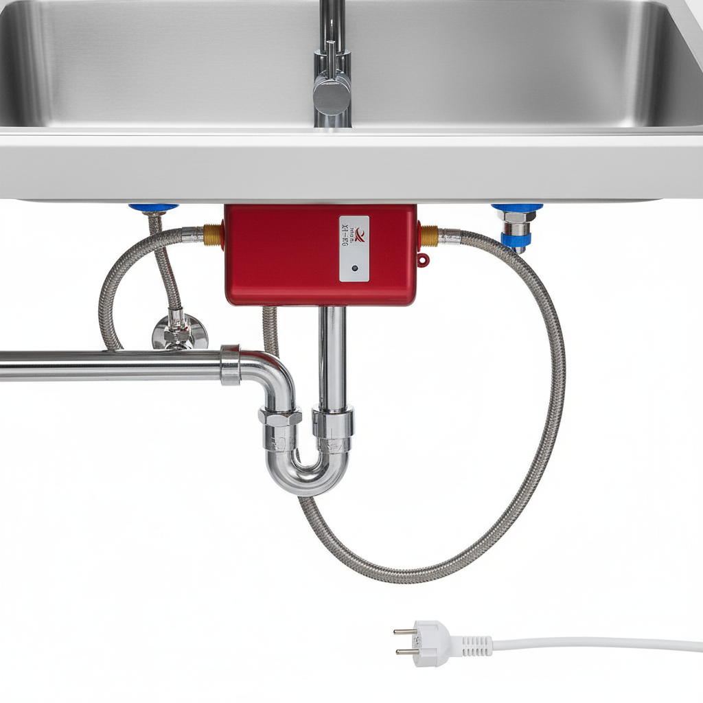 Calentador de agua eléctrico sin depósito con protección de temperatura
