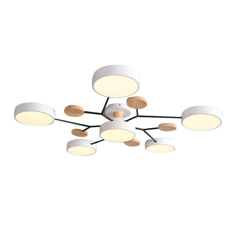 Lámpara de techo LED escandinava de diseño molecular con luz ambiental moderna