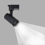 Iluminación de riel LED Aluminio Negro Blanco 3-5 focos Sala de estar Cocina Pasillo Foco de techo Foco de riel LED empotrable Regulable