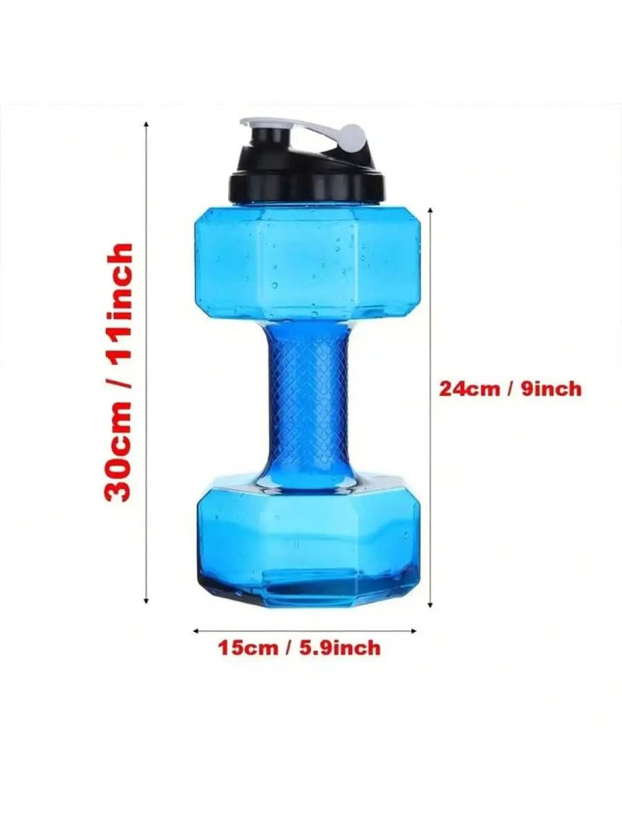 Botella de agua FlexDumbbell de 550 ml, dos en uno, compañera de entrenamiento para quienes van al gimnasio.