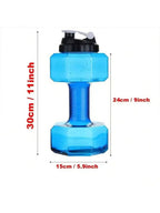 Botella de agua FlexDumbbell de 550 ml, dos en uno, compañera de entrenamiento para quienes van al gimnasio.