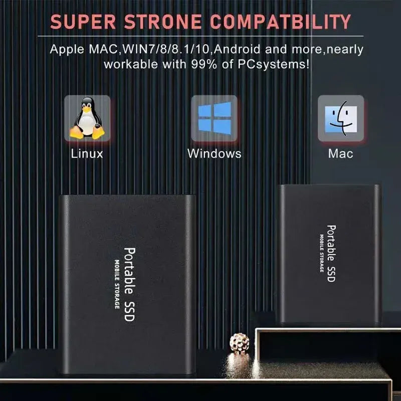 Disco duro externo SSD Almacenamiento en disco duro SSD 1 2 4 8 12 16 32 64 TB Externo