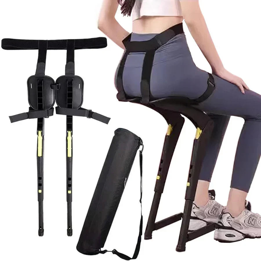 Silla plegable portátil con exoesqueleto portátil para actividades deportivas