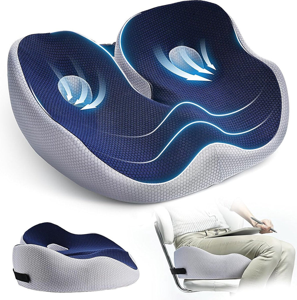Cojín ergonómico regulable para silla y oficina FlexiSeat