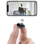 Mini cámara de seguridad WiFi con visión nocturna HD para el hogar, niños y mascotas.