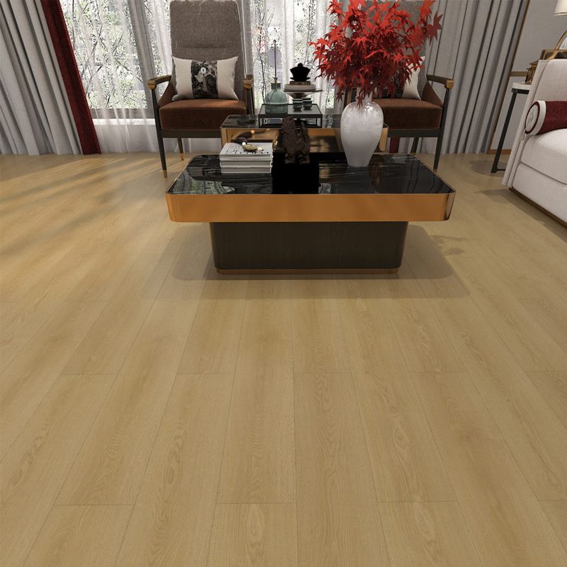 Suelo laminado de madera maciza natural E0 de 49" x 8" de ancho, con sistema de clic y resistente al agua.