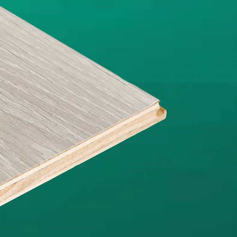Suelo laminado de madera maciza natural E0 de 49" x 8" de ancho, con sistema de clic y resistente al agua.