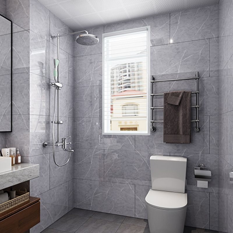 Papel pintado de estilo contemporáneo, panel único para baño con forma rectangular