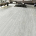 Suelo laminado de madera maciza natural E0 de 49" x 8" de ancho, con sistema de clic y resistente al agua.