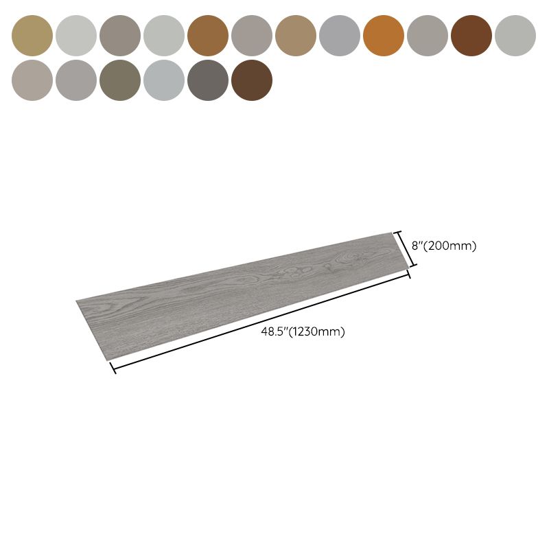 Suelo laminado de madera maciza natural E0 de 49" x 8" de ancho, con sistema de clic y resistente al agua.