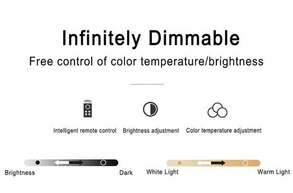 Lámpara de techo LED minimalista nórdica con montura acrílica y diseño de luna
