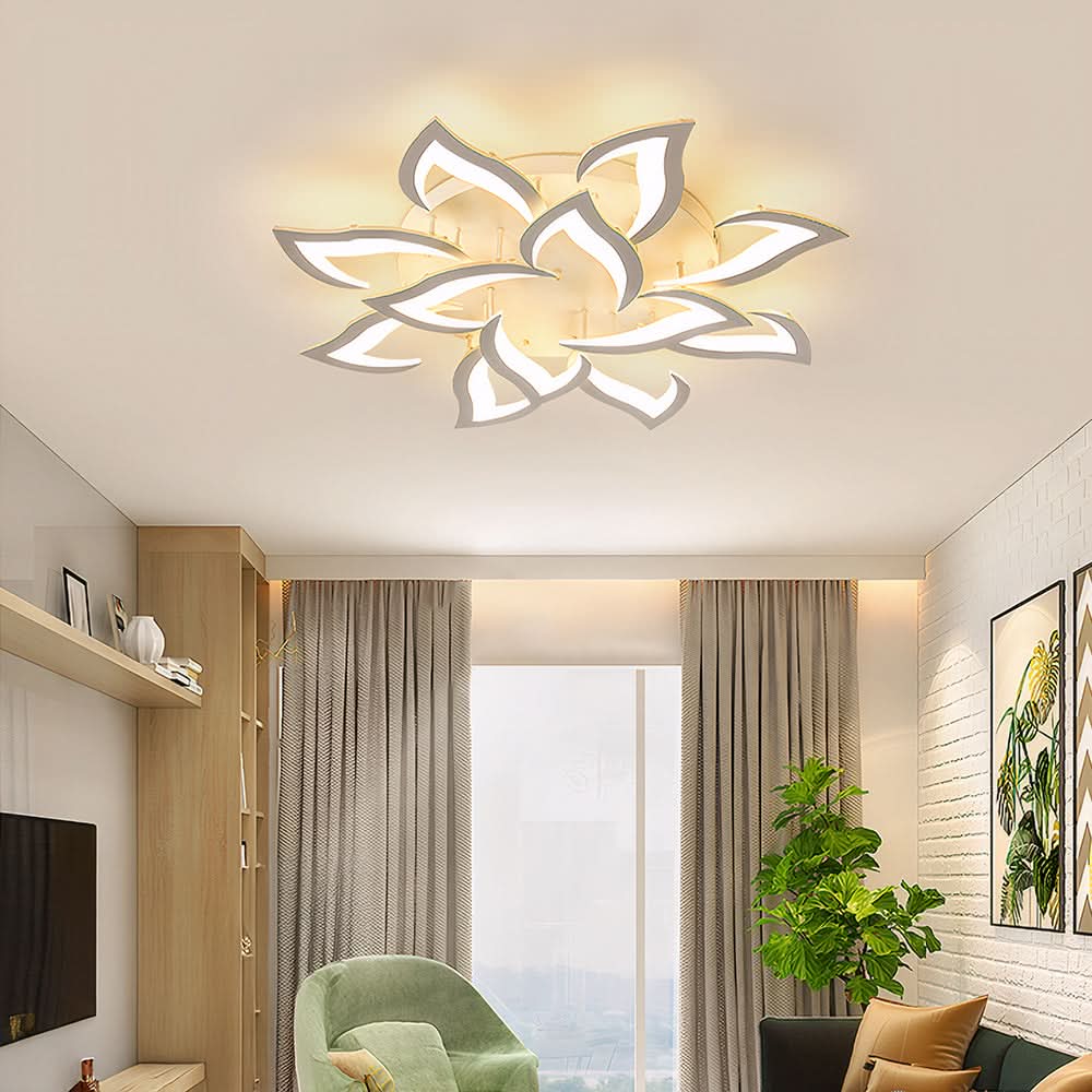 Lámpara de techo LED floral moderna para la decoración del hogar