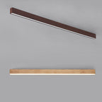 Gang Plafondlamp Hout Langwerpig 60cm 100cm 120cm Ingebouwde LED Lijnlamp Aluminio Hal