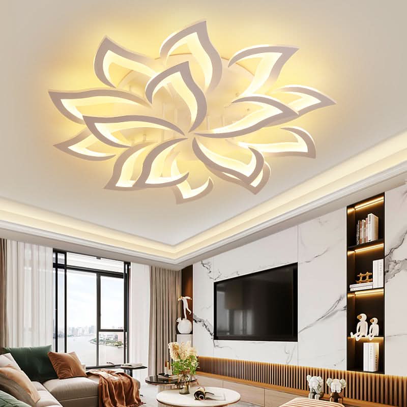 Lámpara de techo LED floral moderna para la decoración del hogar