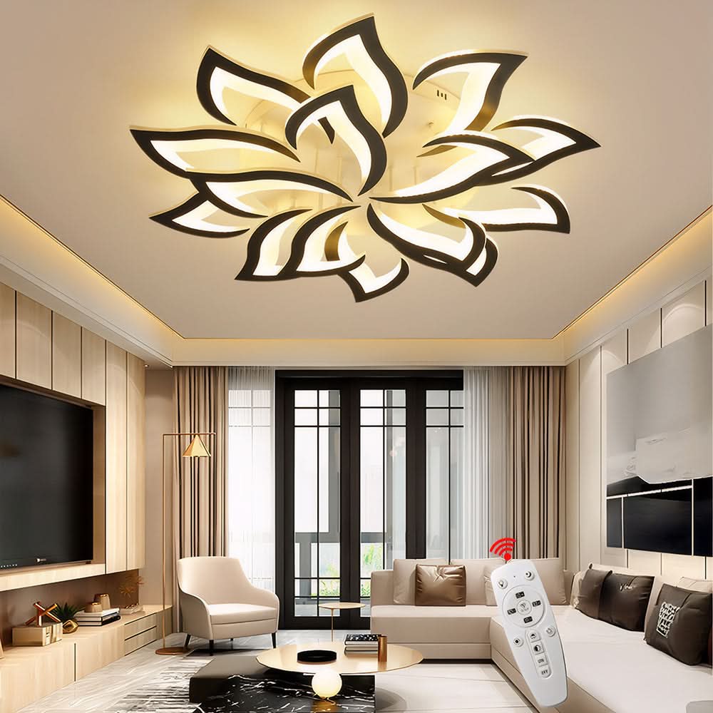 Lámpara de techo LED floral moderna para la decoración del hogar