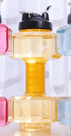 Botella de agua FlexDumbbell de 550 ml, dos en uno, compañera de entrenamiento para quienes van al gimnasio.