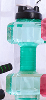 Botella de agua FlexDumbbell de 550 ml, dos en uno, compañera de entrenamiento para quienes van al gimnasio.