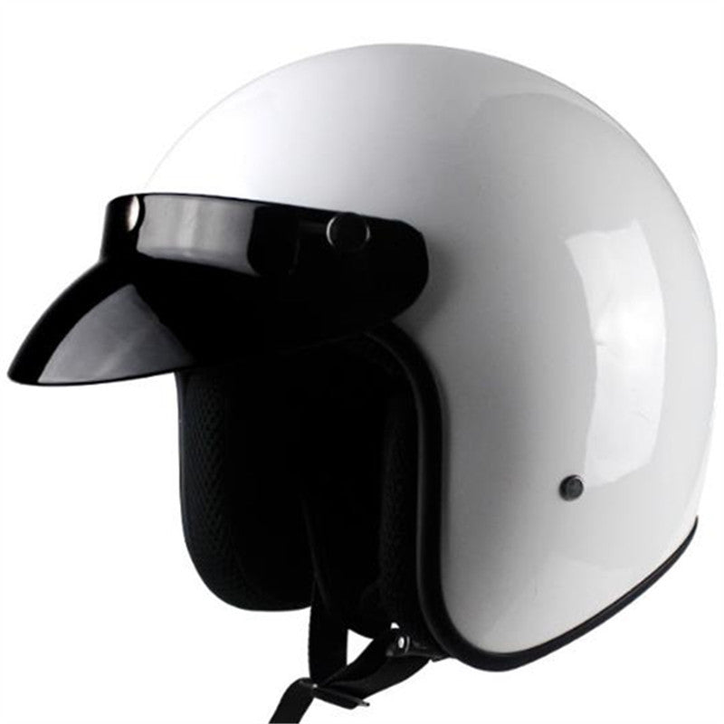 Casco de motocicleta clásico abierto