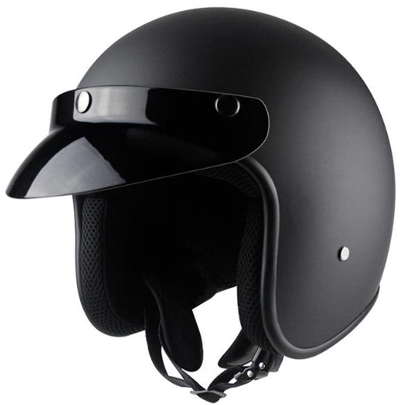 Casco de motocicleta clásico abierto