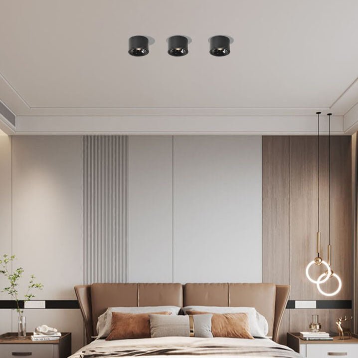 Lámpara de techo LED minimalista Origo - Lámpara redonda empotrable ajustable
