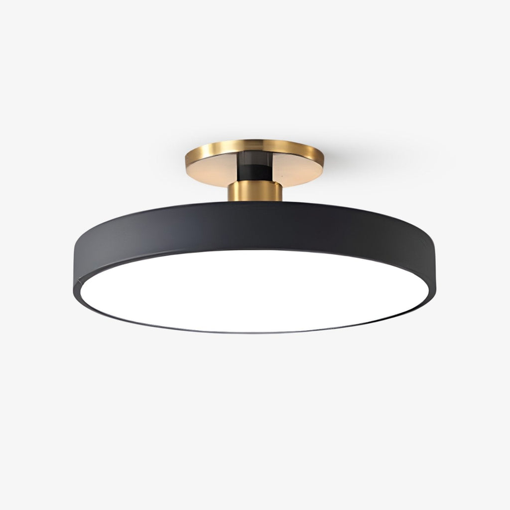 Lámpara de techo LED redonda moderna empotrable de 1 luz