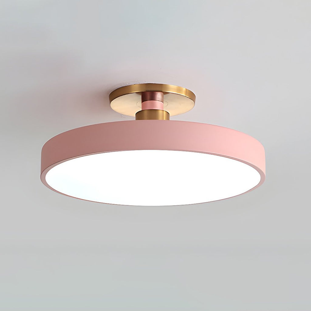 Lámpara de techo LED redonda moderna empotrable de 1 luz