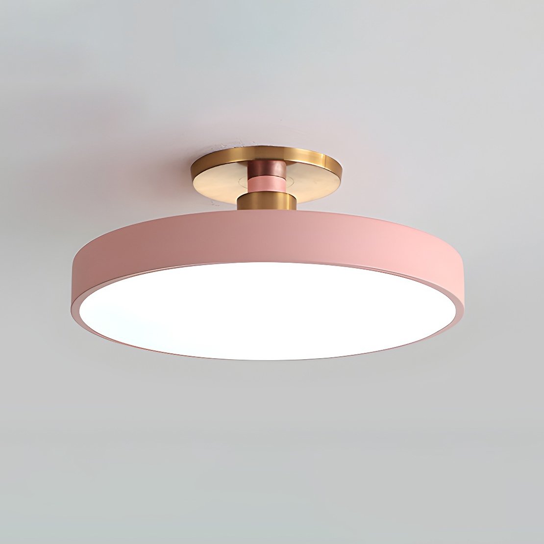 Lámpara de techo LED redonda moderna empotrable de 1 luz