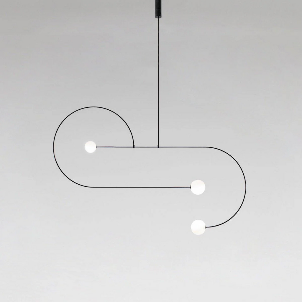 Lámpara de techo móvil con globos de cristal – Diseño moderno en latón o negro – 9 configuraciones – Casquillo G9 y G4