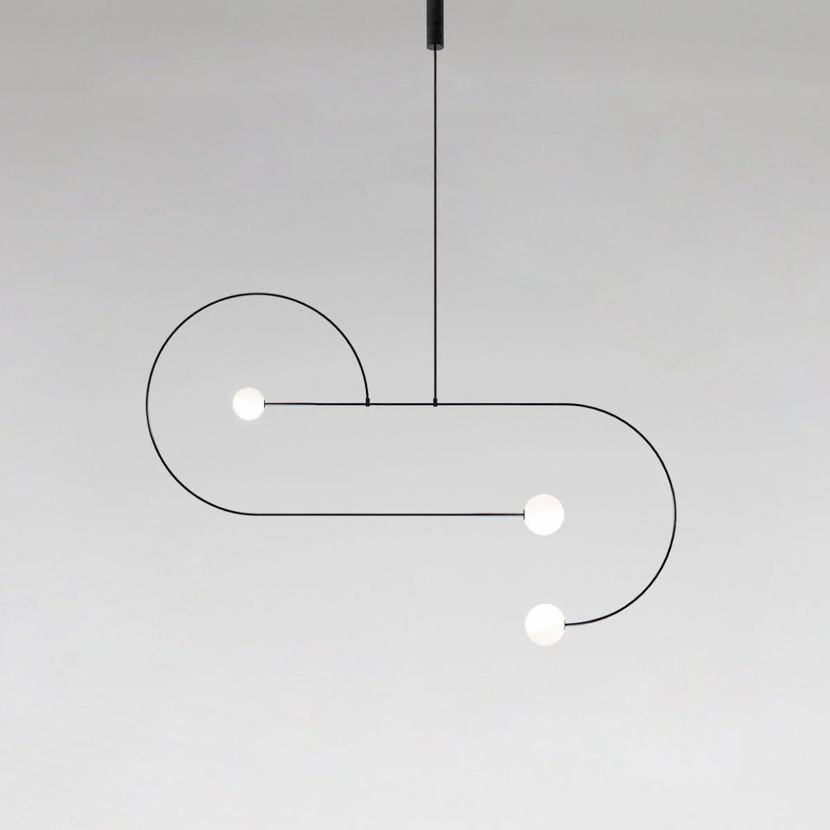 Lámpara de techo móvil con globos de cristal – Diseño moderno en latón o negro – 9 configuraciones – Casquillo G9 y G4