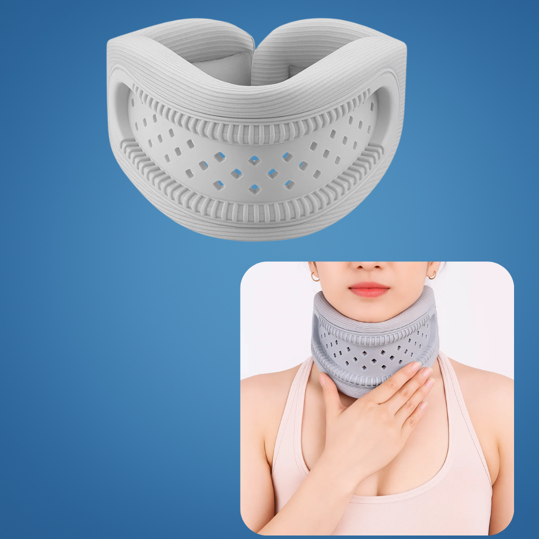 Soporte cervical ligero – Diseño transpirable con acolchado de espuma – Alivio del dolor para la oficina y el sueño