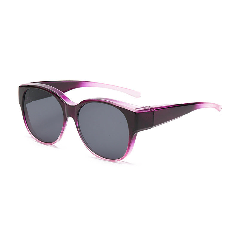 Opzetbril Gepolariseerde Zonnebril con UV400 Bescherming y Cat-Eye Design para Brillendragers
