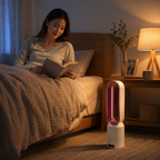 Enfriador de aire 3 en 1 con purificador, oscilación y panel LED táctil AirPure