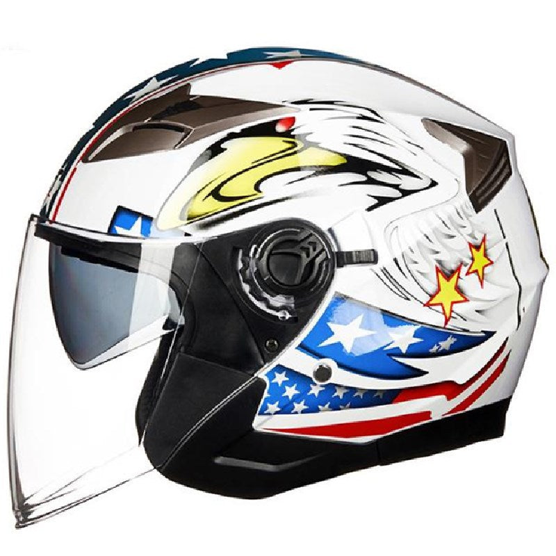 Casco integral de motocicleta con visera integrada