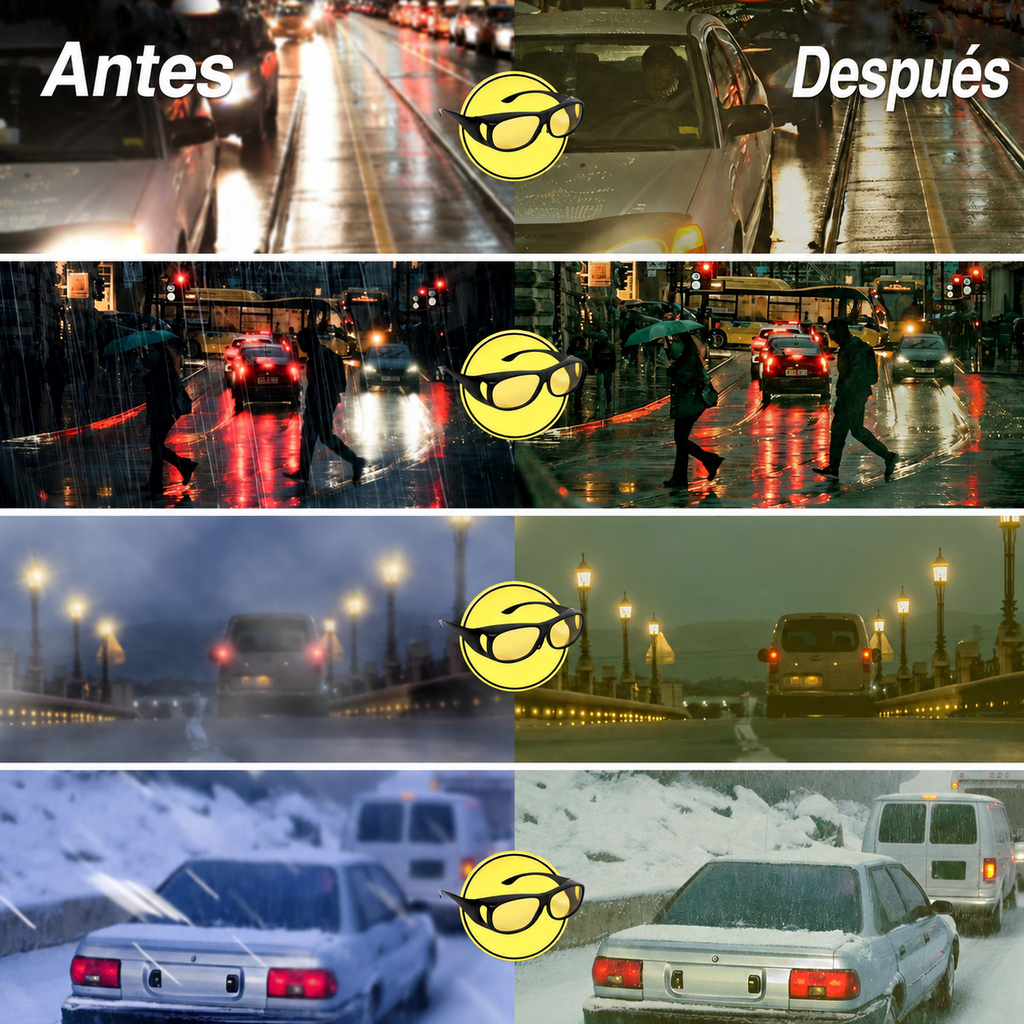 Gafas para conducir de noche con lentes laterales VierraSol
