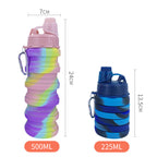 Botella de agua plegable para mujer