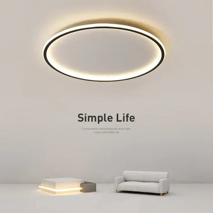 Lámpara de techo redonda de diseño escandinavo, dorada, negra y blanca, 20-50 cm, LED, regulable, de metal y cristal, para salón, dormitorio y comedor