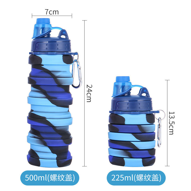 Botella de agua plegable para mujer