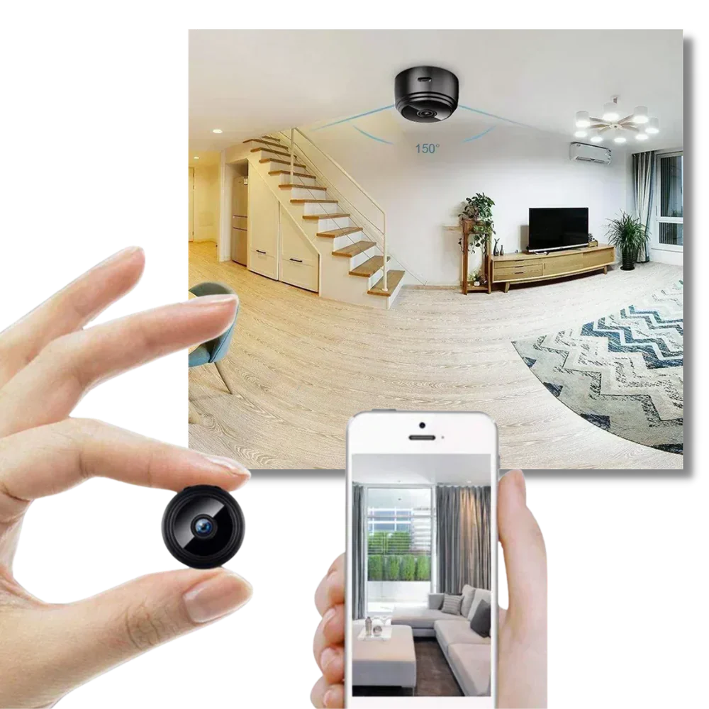 Mini cámara de seguridad inalámbrica con soporte magnético, cámara WiFi para interiores, otoño de 2025, visión nocturna, alertas de movimiento