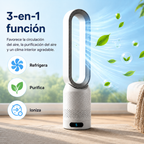 Enfriador de aire 3 en 1 AirPure que purifica e ioniza