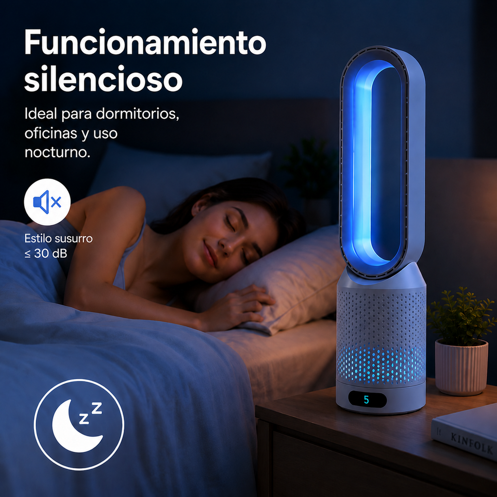 Enfriador de aire 3 en 1 AirPure que purifica e ioniza