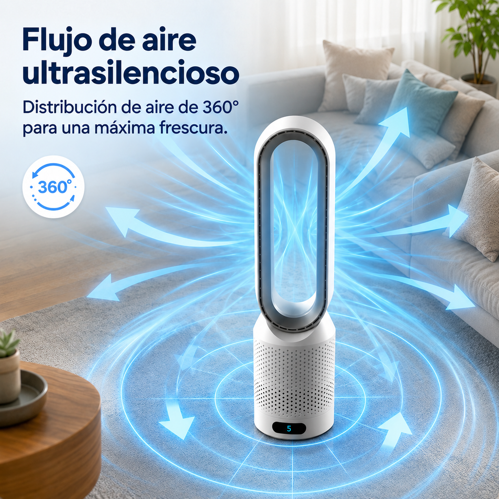 Enfriador de aire 3 en 1 AirPure que purifica e ioniza