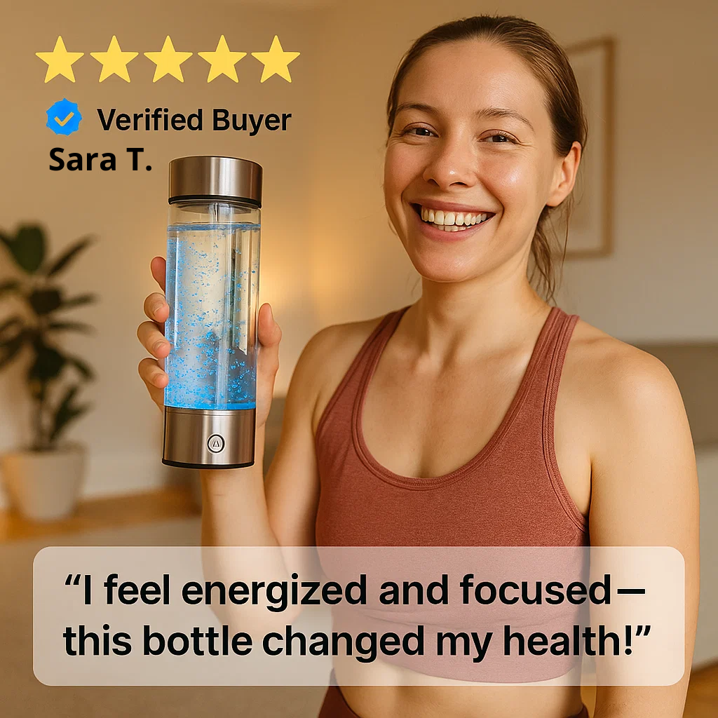 Wasserstoff-Wasserflasche | Cargador USB, dispositivos energizantes y perfecto para dieta, hidratación y bienestar.