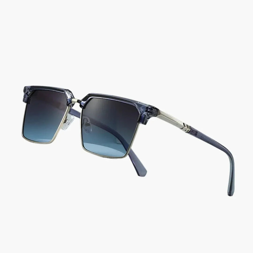 Gafas de sol para hombre con montura cuadrada y protección UV400