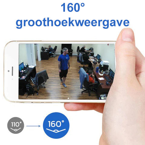 Cámara de vigilancia compacta Full HD 1080p WiFi Nachtzicht met Bewegingsdetectie para Thuisbewaking y Kinderopvang